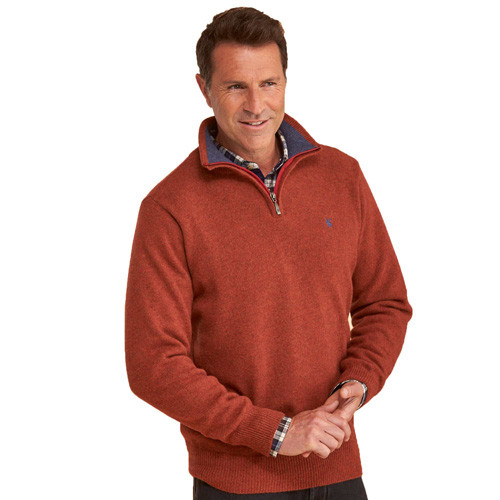 Pull zippé lambswool