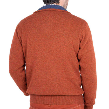 Pull zippé lambswool