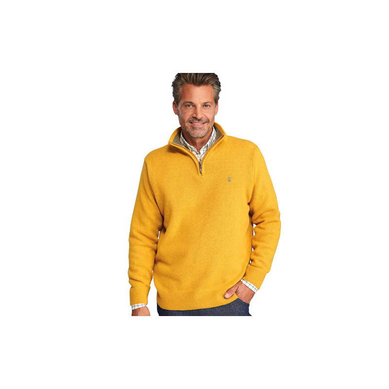 Pull zippé lambswool