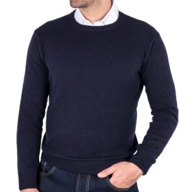 Pull cachemire, Tour de poitrine : L (104/108), Couleur : Marine, par l’Homme Moderne.