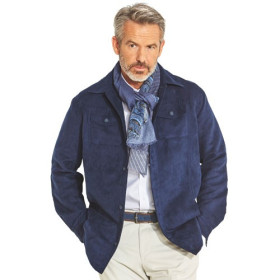 Veste Micro-Skin® Navy, Tour de poitrine : XL (112/116), Couleur : Marine, par l’Homme Moderne.