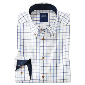 Chemise carreaux anglais, Encolure : 39/40, Couleur : Bleu, par l’Homme Moderne.