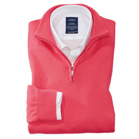 Pull laine & cachemire, Tour de poitrine : M (96/100), Couleur : Corail, par l’Homme Moderne.