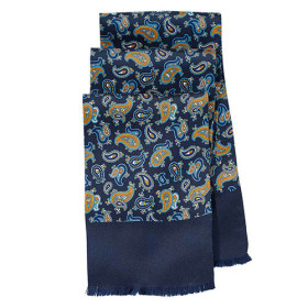 Foulard soie Casteli, Couleur : Bleu, par l’Homme Moderne.