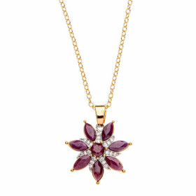 Le pendentif fleur de rubis, par l’Homme Moderne.