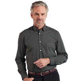 Chemise micro-losanges, Encolure : 39/40, Couleur : Noir, par l’Homme Moderne.