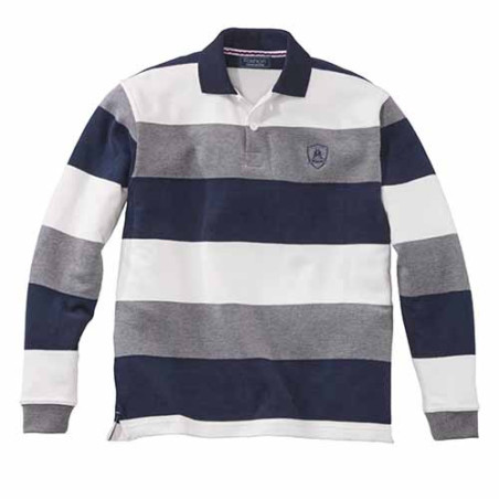 Pull-polo rayures rugby