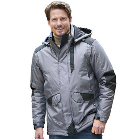 Parka imperméable Thinsulate®, Tour de poitrine : L (104/108), Couleur : Gris, par l’Homme Moderne.