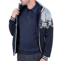 Blouson jacquard polar fleece