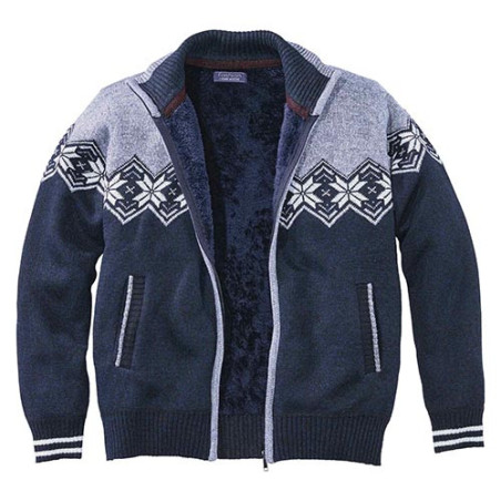 Blouson jacquard polar fleece