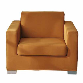 Housse de fauteuil (90 à 140 cm), Couleur : Camel, par l’Homme Moderne.