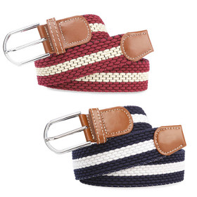 Ceintures extensibles - les 2, Ceinture : 110, Couleur : Bordeaux/Marine, par l’Homme Moderne.