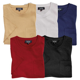 Tee-shirts coton - les 5, Tour de poitrine : XL (112/116), Couleur : Multicolore, par l’Homme Moderne.