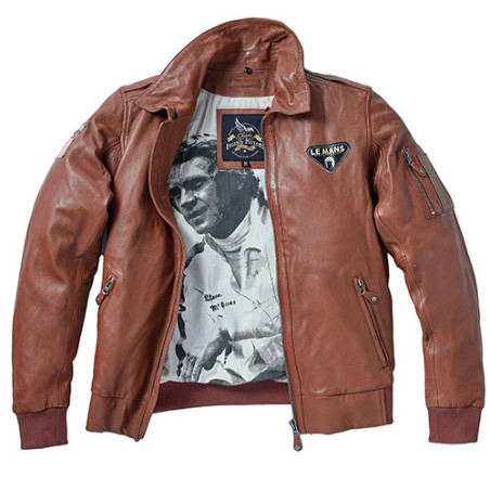 Blouson cuir Steve McQueen «Le Mans»