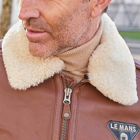 Blouson cuir Steve McQueen «Le Mans»