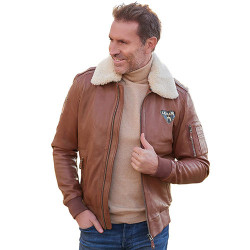 Blouson cuir Steve McQueen...