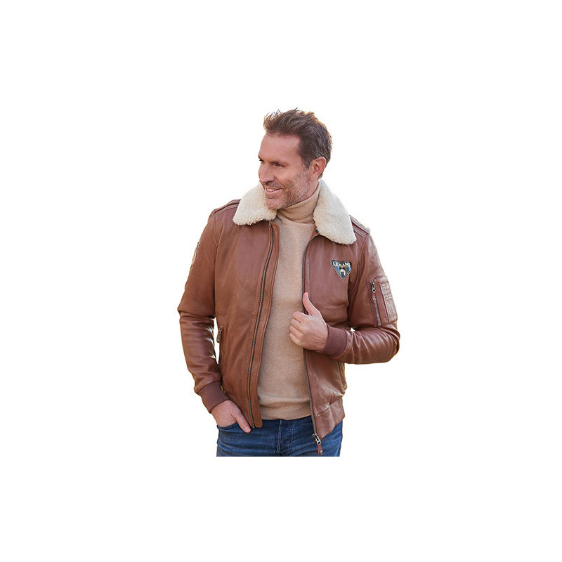 Blouson cuir Steve McQueen «Le Mans»