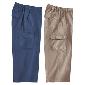 Pantacourts battle - les 2, Taille : 42, Couleur : Gris/Marine, par l’Homme Moderne.