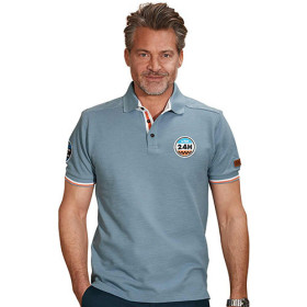 Polo 24h-Le Mans, Tour de poitrine : M (96/100), Couleur : Bleu, par l’Homme Moderne.