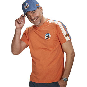 Tee-shirt 24h-Le Mans, Tour de poitrine : M (96/100), Couleur : Orange, par l’Homme Moderne.