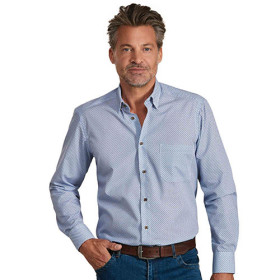 Chemise popeline Claridge, Encolure : 39/40, Couleur : Bleu, par l’Homme Moderne.