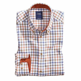 Chemise carreaux flanelle, Encolure : 39/40, Couleur : Multicolore, par l’Homme Moderne.