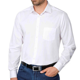 Chemise easy-care, Encolure : 41/42, Couleur : Blanc, par l’Homme Moderne.