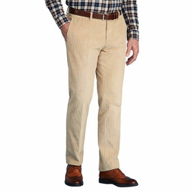 Pantalon velours côtes larges, Taille : 46, Couleur : Craie, par l’Homme Moderne.