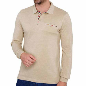 Polo thermique country, Tour de poitrine : M (96/100), Couleur : Beige, par l’Homme Moderne.