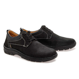 Derbys cuir sport-chic, Pointure : 40, Couleur : Noir, par l’Homme Moderne.