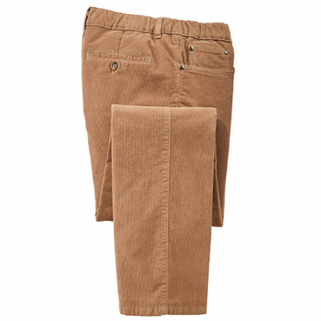 Pantalon velours élastiqué