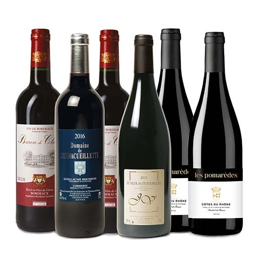 1 Assortiment de 6 vins + 1 assortiment OFFERT