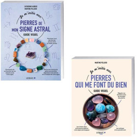 Je m’initie aux pierres de mon signe astral + Je m’initie aux pierres qui me font du bien, par l’Homme Moderne.