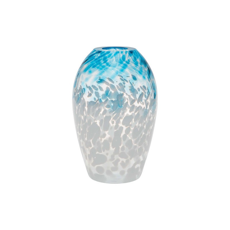 Le vase en cristal bleu
