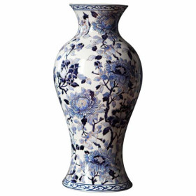 Le vase pivoines bleues, par l’Homme Moderne.