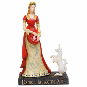 La figurine La Dame à la licorne, par l’Homme Moderne.