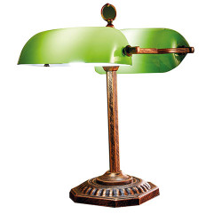 Lampe banquier double...