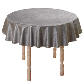 Nappe antitache ronde Clair de lune (Ø 140 cm), par l’Homme Moderne.