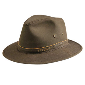 Stetson® waterproof, Tour de tête : 55, Couleur : Marron, par l’Homme Moderne.