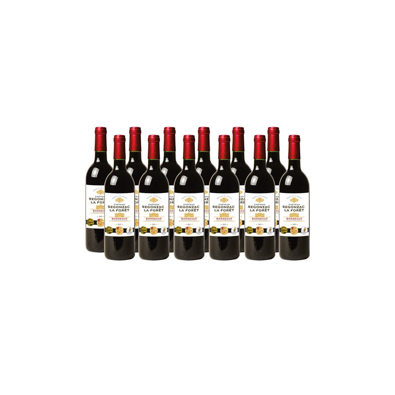 Château Segonzac La Forêt 2021 - 12 bouteilles (soit 5 bouteilles OFFERTES)