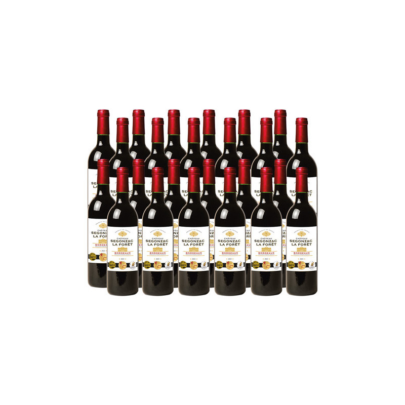 Château Segonzac La Forêt 2021 - 24 bouteilles (soit 11 bouteilles OFFERTES)