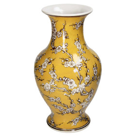 Le vase ocre fleuri, par l’Homme Moderne.