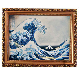 Le tableau La Grande Vague de Kanagawa, par l’Homme Moderne.