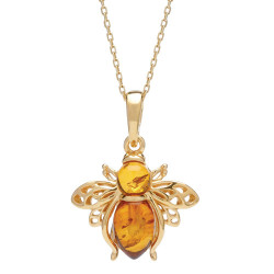 Le pendentif abeille en ambre