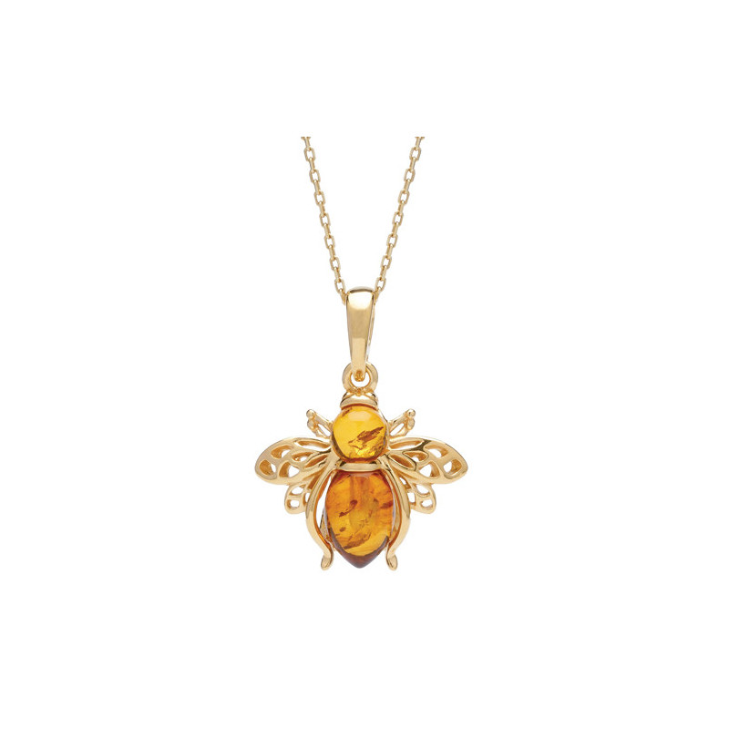 Le pendentif abeille en ambre