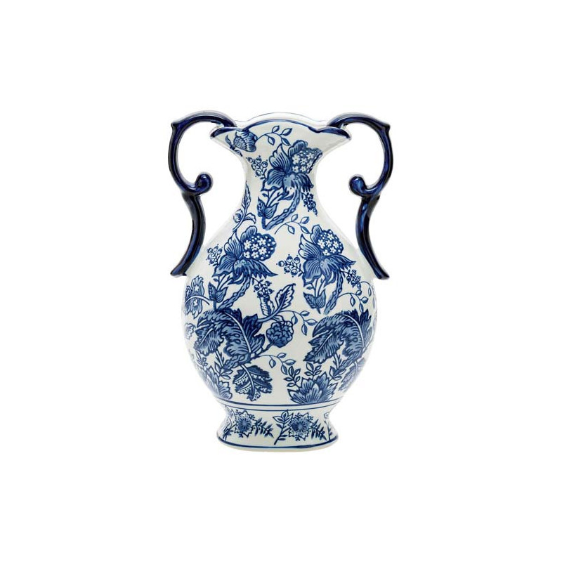 Le vase aux anses bleues