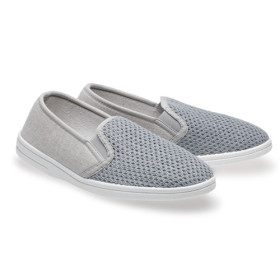 Mocassins confort quimper, Pointure : 40, Couleur : Gris, par l’Homme Moderne.