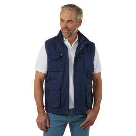 Gilet multipoche travel, Tour de poitrine : M (96/100), Couleur : Marine, par l’Homme Moderne.