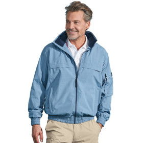 Blouson imperméable isotex, Tour de poitrine : L (104/108), Couleur : Bleu, par l’Homme Moderne.