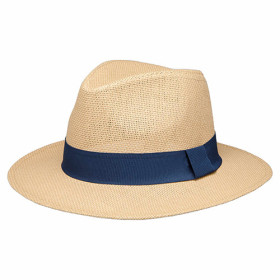 Chapeau style Panama, Couleur : Marron, Tour de tête : 56, par l’Homme Moderne.